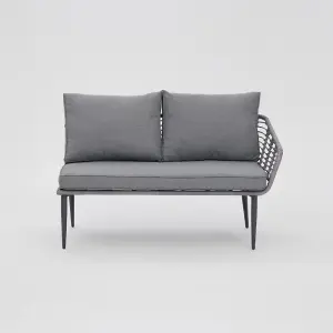 Erica Garden L-Shape Sofa Set, Grey