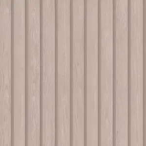 Wood Slat Pink Children's Wallpaper