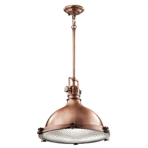 1 Bulb Ceiling Pendant Light Fitting Antique Copper LED E27 150W Bulb