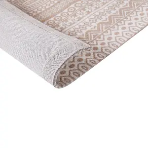 Area Rug 160 x 230 cm Beige and White BAGLAR