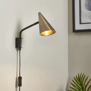 Dual modern Matt Plug-in LED Wall light