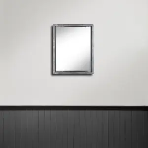 nielsen Albury Accent Metallic Effect Rectangular Mirror 54x44cm