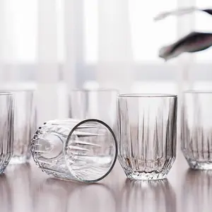 URBNLIVING 350ml Glass Drinking Tumblers Cups Whiskey Water Highball Set of 6