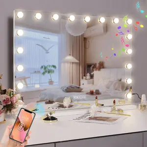 Vanity Rectangle Bluetooth LED Metal Mirror