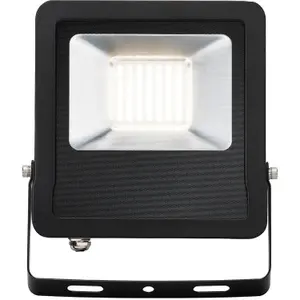 Outdoor IP65 LED Floodlight - 50W Cool White LED - 4000 Lumens - Angled Bracket