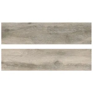 Glade Matt Olive Wood Effect Porcelain Outdoor Tile - Pack of 2, 0.72m² - (L)1205x(W)300