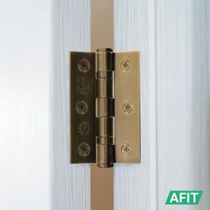 AFIT Florentine Bronze Door Hinges - 3 Inch / 76mm  Internal Fire Door Hinges - 1.5 Pairs