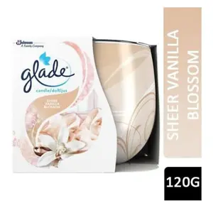 Glade Scented Candle, Air Freshener 120 g Vanilla Blossom (Pack of 6)