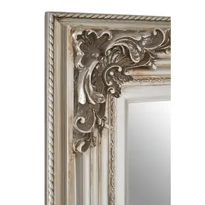 Interiors by Premier Baroque Rectangle Silver Wall Mirror