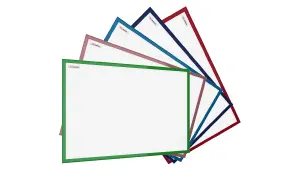 ALLboards Whiteboard dry erase magnetic surface, blue wooden frame 60x40 cm