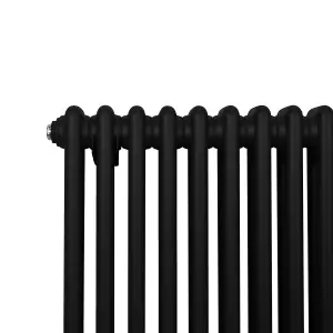 Traditional 2 Column Radiator - 1800 x 292 mm - Black