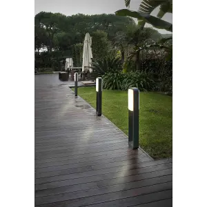 Luminosa Sticker LED Outdoor Bollard Light White, Dark Grey IP65