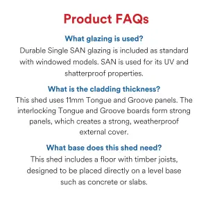 BillyOh Expert Tongue and Groove Reverse Apex Workshop - Pressure Treated - 12x6 - Windowed