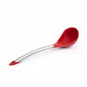 Cuisipro Ladle, Black, Heat and Stain Resistant, Dishwasher Safe, 31cm Red