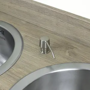 Astini Brushed Steel 270ml Integrated Kitchen Sink Soap Dispenser