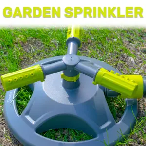 Outdoor turf garden watering/ lawn/grass sprinkler, rotating, adjustable,