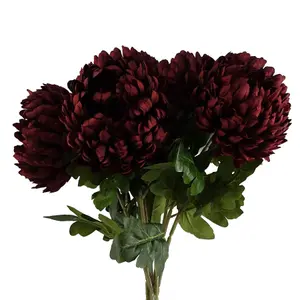 Pack of 6 x 75cm Extra Large Reflex Chrysanthemum - Red