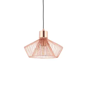 Anson Lighting Cascade Pendant light finished in Copper plate