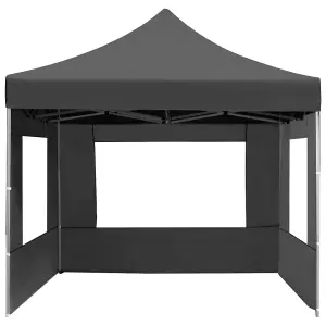 Berkfield Professional Folding Party Tent with Walls Aluminium 4.5x3 m Anthracite