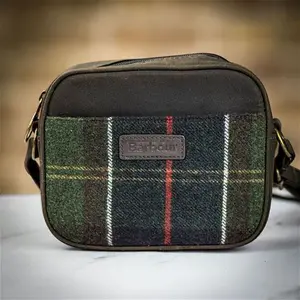 Barbour Ladies Zipped Crossbody Bag - Classic Tartan