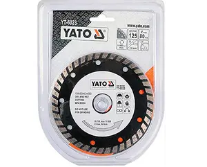 YATO YT-6023, diamond cutting disc 125mm, turbo type for concrete stone ceramic brick