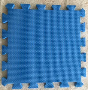 Warm Floor Interlocking Floor tiles with straight edging strips - Blue - Playhouse, Summerhouse, Wendy House - 6 x 8ft