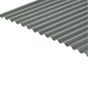 PACK OF 15 (Total 15 Units) - 0.7mm Metal Corrugated Roof Sheet (13/3 Profile) (BS18B25) - Merlin Grey - 990mm (W) x 2440mm (L)