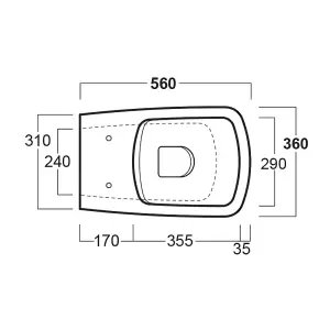 Bellio Rimless White Wall Hung Toilet