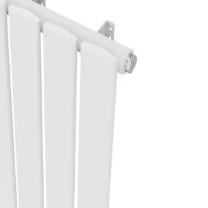 Right Radiators 1600x408 mm Vertical Single Flat Panel Designer Radiator White