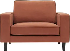 DUSK Soho Loveseat - Burnt Orange - Matte Velvet