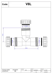 McAlpine V8L 1" Surefit Swept Tee