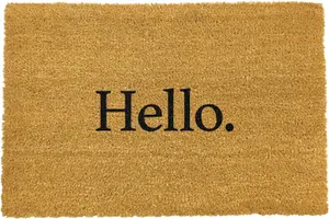 New Modern Hello  Dot  Doormat