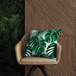 Tropical Jungle Leaf Pattern Outdoor Cushion 45cm x 45cm