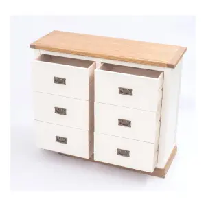 Tropea 6 Drawer Chest of Drawers Bras Drop Handle