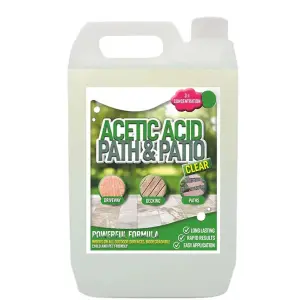 1x  2.5L Acetic Acid Path & Patio Powerful Formula Cleaner Strong Concentrated Formula For Gardens