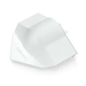 Corrapol White Aluminium Ridge capping (L)0.1mm (W)160mm