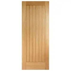 Mexicano Internal Door Pre-finished Oak / 198.1cm H x 61cm W x 3.5cm D