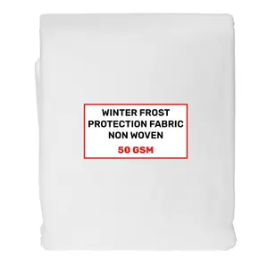 Heavy duty (50gsm)plant protection fleece ,protect against wind rain, frost (1.6m x 5m, White)