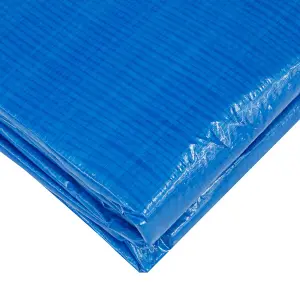 15ft / 4.5m Round Swimming Pool Top Cover & Rope Ties - Tarpaulin Paddling Lid