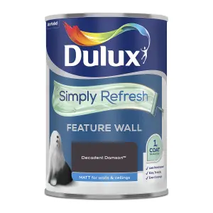 Dulux One coat Decadent damson Matt Emulsion paint, 1.25L