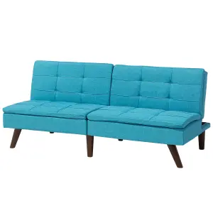 Beliani Scandinavian Sofa Bed RONNE Turquoise