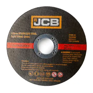 JCB Metal Cutting Discs 115mm (4 1/2'') x 1.2 x 22.23mm, 20 Pack  JCB-SSCUT115-1.2-20PK