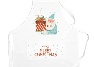 Purely Home Merry Christmas Cake Apron - Kitchen Cooking & Baking Apron Gift