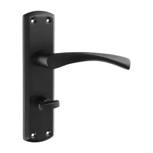 Timco - Zeta Bathroom Handles - Matt Black (Size 175 x 45 - 2 Pieces)