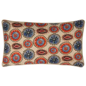 Wylder Akamba Tribal Rectangular Piped Feather Filled Cushion