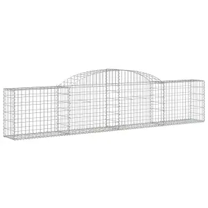 Berkfield Arched Gabion Baskets 20 pcs 300x30x60/80 cm Galvanised Iron