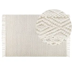 Wool Area Rug 160 x 230 cm Beige DARENDE