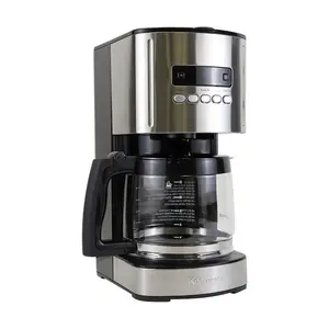 Kenmore Drip Coffee Maker Machine, 1.8L Filter Coffee Machine with Timer Black