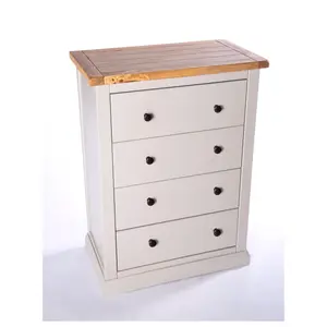 Loreo 4 Drawer Chest of Drawers Brass Knob