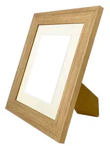 Scandi Oak Frame with Ivory Mount for Image Size 4.5 x 2.5 Inch